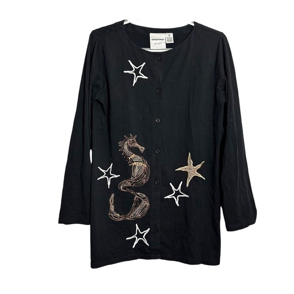Michael Simon New York Embellished Top Nautical Vintage - Picture 6 of 7